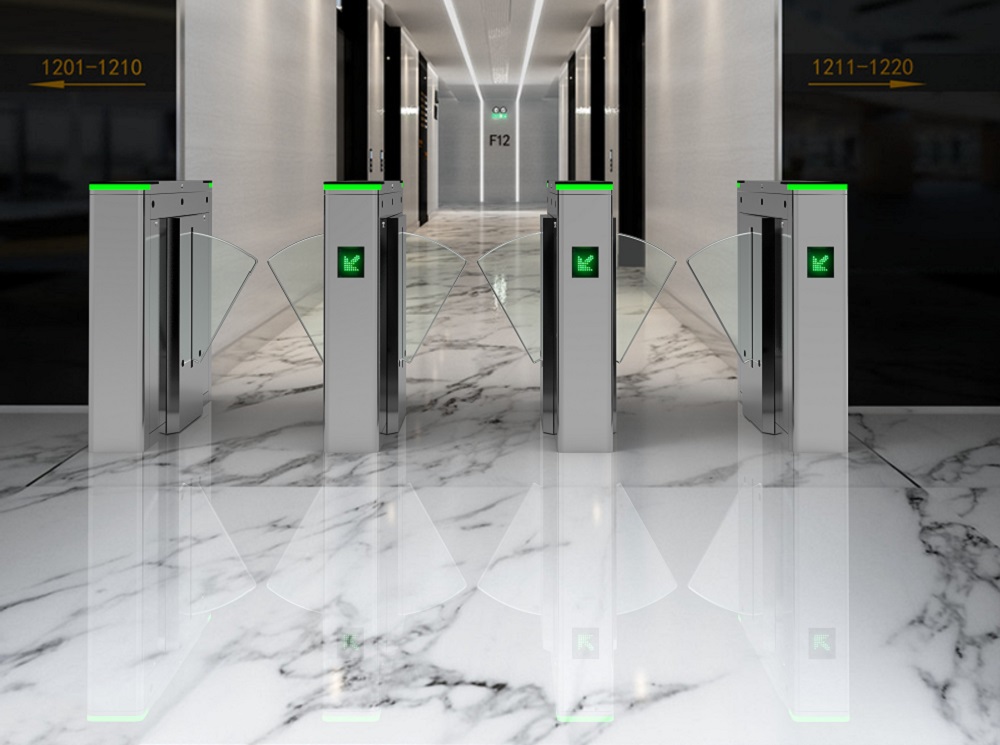 flap barrier gate for entrance